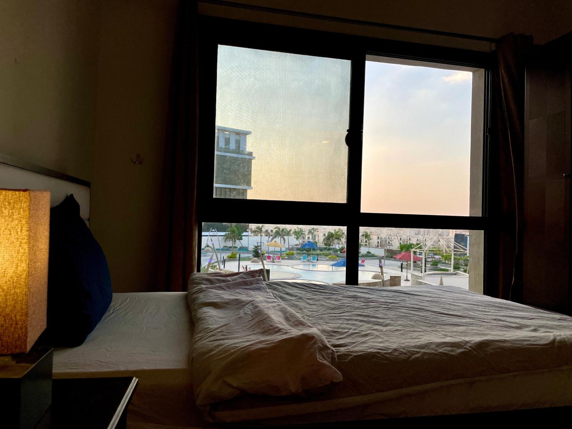 2 Bedrooms Pool View Duplex Across Park Mall Cairo